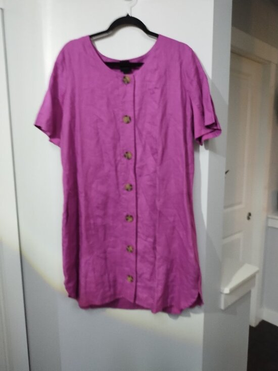 Blu9 Dresses & Skirts - NWT Blu9 mini 100% linen dress with pockets XXL